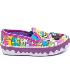 Irregular Choice Gaming Power Up Shoes Purple