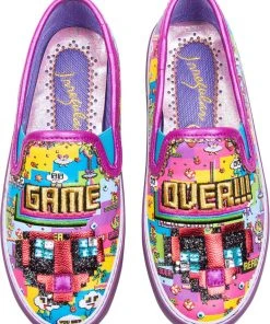 Irregular Choice Gaming Power Up Shoes Purple