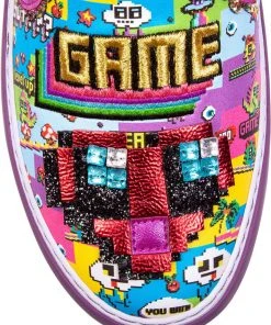 Irregular Choice Gaming Power Up Shoes Purple