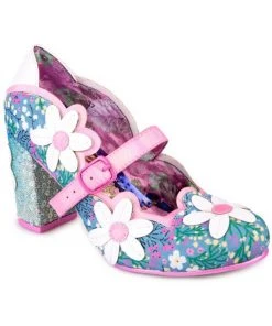 New In Irregular Choice Daisy Dancer 60's Pumps Blue