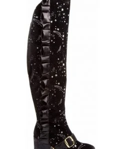 Irregular Choice Engarde Stars 70's Boots Black New In