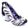Irregular Choice Zevra 70's Pumps Zebra Black