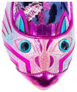 Irregular Choice Zevra 70's Pumps Zebra Pink