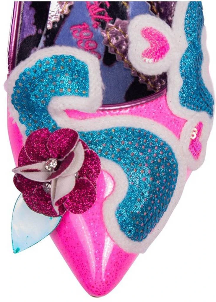 New In Irregular Choice Happy Smile Pumps Pink Blue