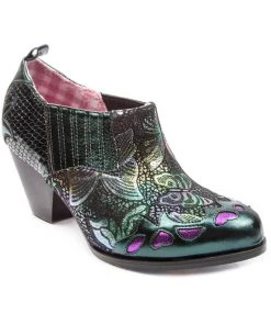 Irregular Choice Barbarosa Boots Green New In