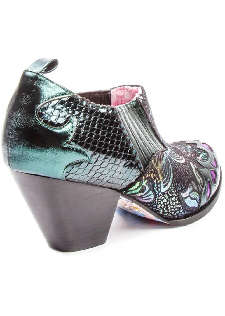 Irregular Choice Barbarosa Boots Green New In