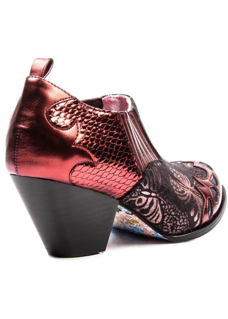 New In Irregular Choice Barbarosa Boots Bronze