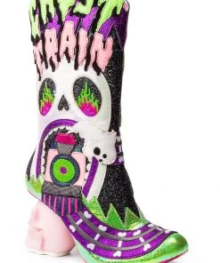 Irregular Choice Halloween Fright Night Ghost Train Boots