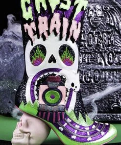 Irregular Choice Halloween Fright Night Ghost Train Boots