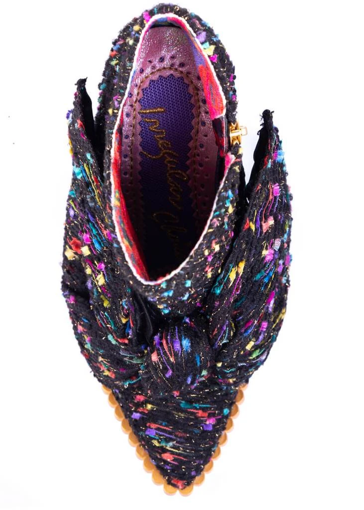 Irregular Choice Power Surge Lightning Bolt 70's Boots Black New In