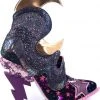 Irregular Choice Galactic Thunder Lightning Bolt 70's Pumps Black