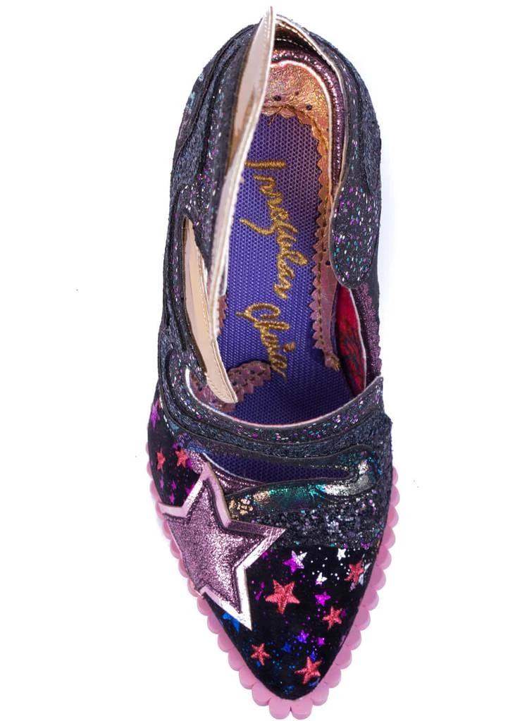 Irregular Choice Galactic Thunder Lightning Bolt 70's Pumps Black