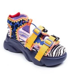 Irregular Choice Bungie Jump 80's Sandals Red
