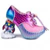 New In Irregular Choice Space Race Rocket 60's Pumps Pink