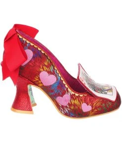 Irregular Choice Go Fish Playing Card Pumps Red