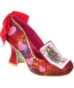 Irregular Choice Go Fish Playing Card Pumps Red