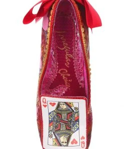 Irregular Choice Go Fish Playing Card Pumps Red