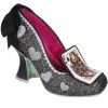 New In Irregular Choice Go Fish Playing Card Pumps Black