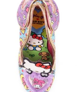 Irregular Choice X Hello Kitty Star Of The Show Heels Purple Blue New In