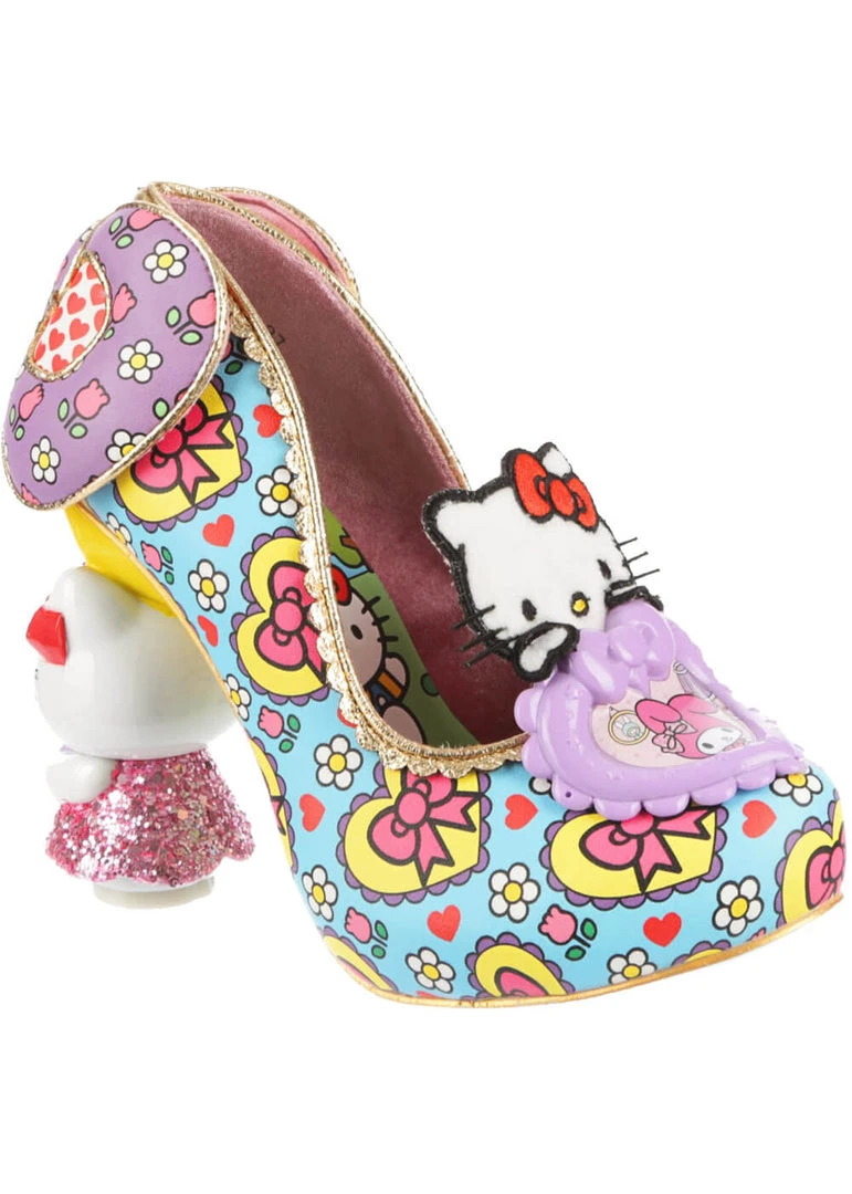 Irregular Choice X Hello Kitty Star Of The Show Heels Purple Blue New In
