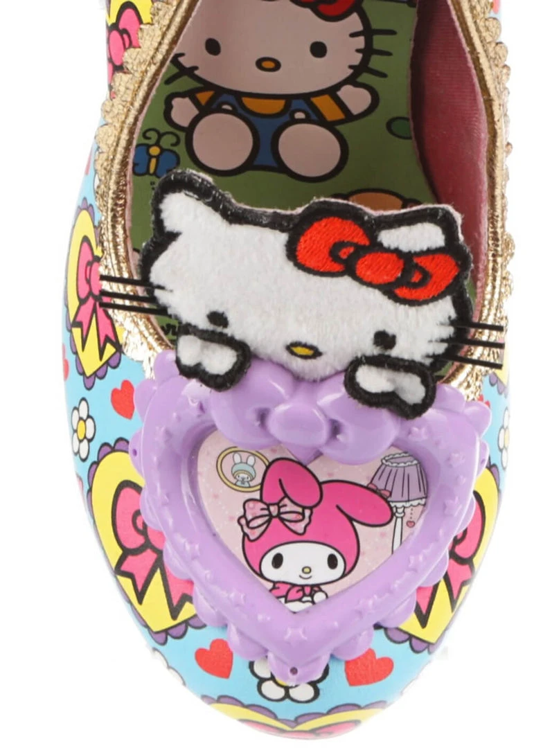 Irregular Choice X Hello Kitty Star Of The Show Heels Purple Blue New In