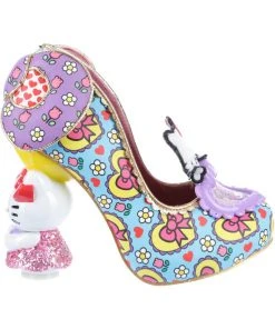 Irregular Choice X Hello Kitty Star Of The Show Heels Purple Blue New In