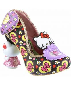 Irregular Choice X Hello Kitty Star Of The Show Heels Purple Black New In