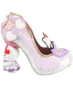 Irregular Choice X Hello Kitty Star Of The Show Heels Purple
