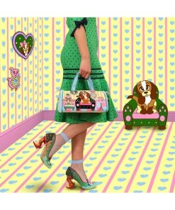 Irregular Choice Top Dog Pumps Green Multi New In