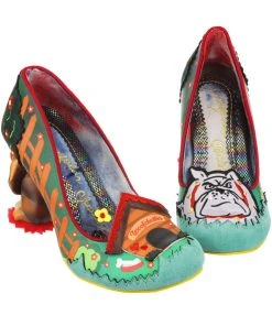 Irregular Choice Top Dog Pumps Green Multi New In