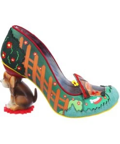 Irregular Choice Top Dog Pumps Green Multi New In