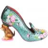 New In Irregular Choice Bougainvillea Dog Pumps Turquoise Teal