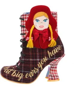 Irregular Choice Little Red 70's Boots Brown