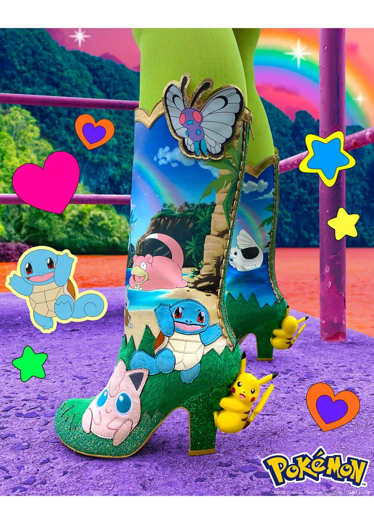 Irregular Choice Pokémon Pokemon Beach Day Boots Blue New In