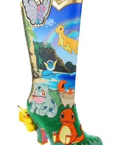 Irregular Choice Pokémon Pokemon Beach Day Boots Blue New In