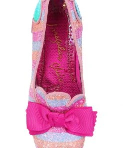 New In Irregular Choice Fleur De Lis 70's Pumps Pink