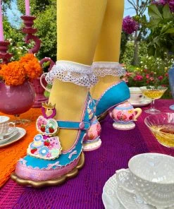 Irregular Choice Afternoon Treat Teapot Pumps Blue New In