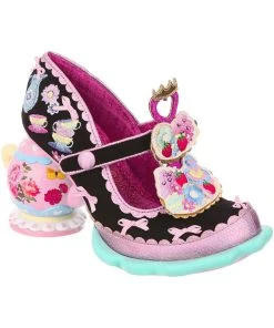Irregular Choice Afternoon Treat Teapot Pumps Black