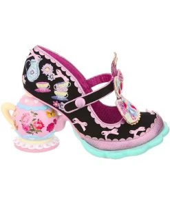 Irregular Choice Afternoon Treat Teapot Pumps Black