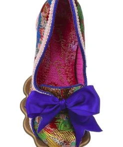 New In Irregular Choice Elevenses Teapot Pumps Blue