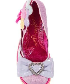 New In Irregular Choice Balloons And Cake 60's Platform Pumps Lilac