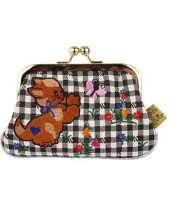 Irregular Choice Kitten Cute Cat Clip Purse Black
