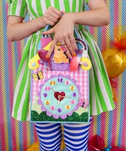 Irregular Choice Dream Time Clock Bag Pink