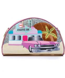 New In Irregular Choice Miami Slice 50's Bag Pink