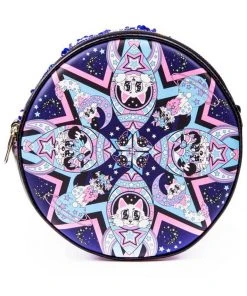 Irregular Choice Rocko Roller Space Cat Bag Purple New In