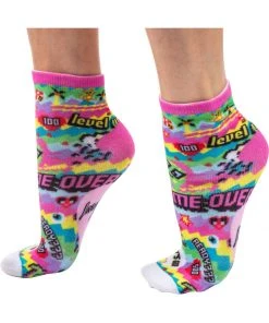 Irregular Choice Gaming Socks Green Yellow New In