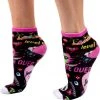 Irregular Choice Gaming Socks Black Pink