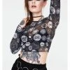 Jaw Breaker New In Jawbreaker Demon Sigil Mesh Top Black