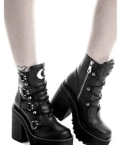 Killstar Broom Rider Moon Boots Black New In