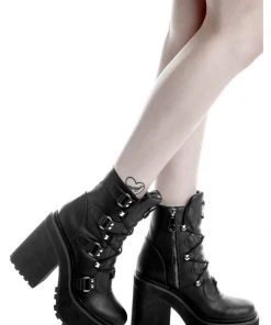 Killstar Broom Rider Moon Boots Black New In